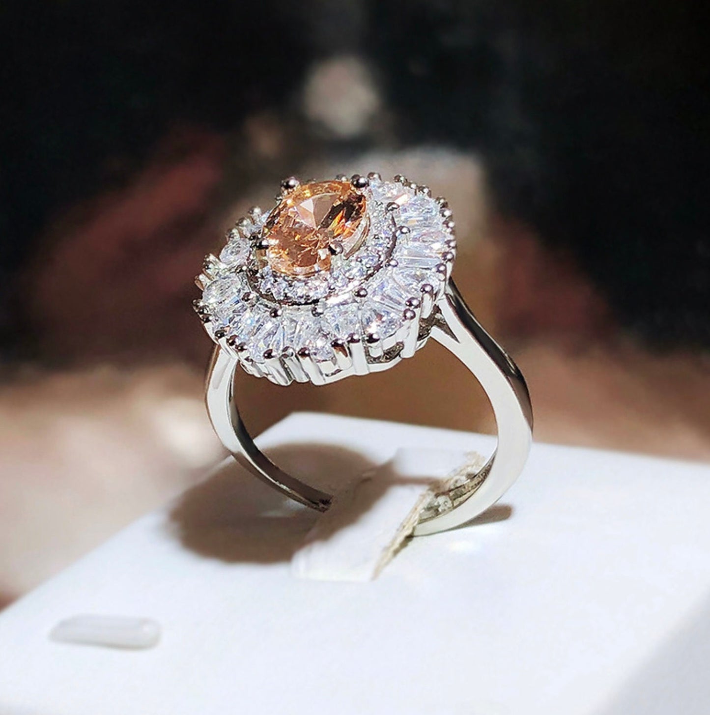 Champagne Diamond Ring | Champagne Diamond Engagement Rings | Champagne Diamond Rings