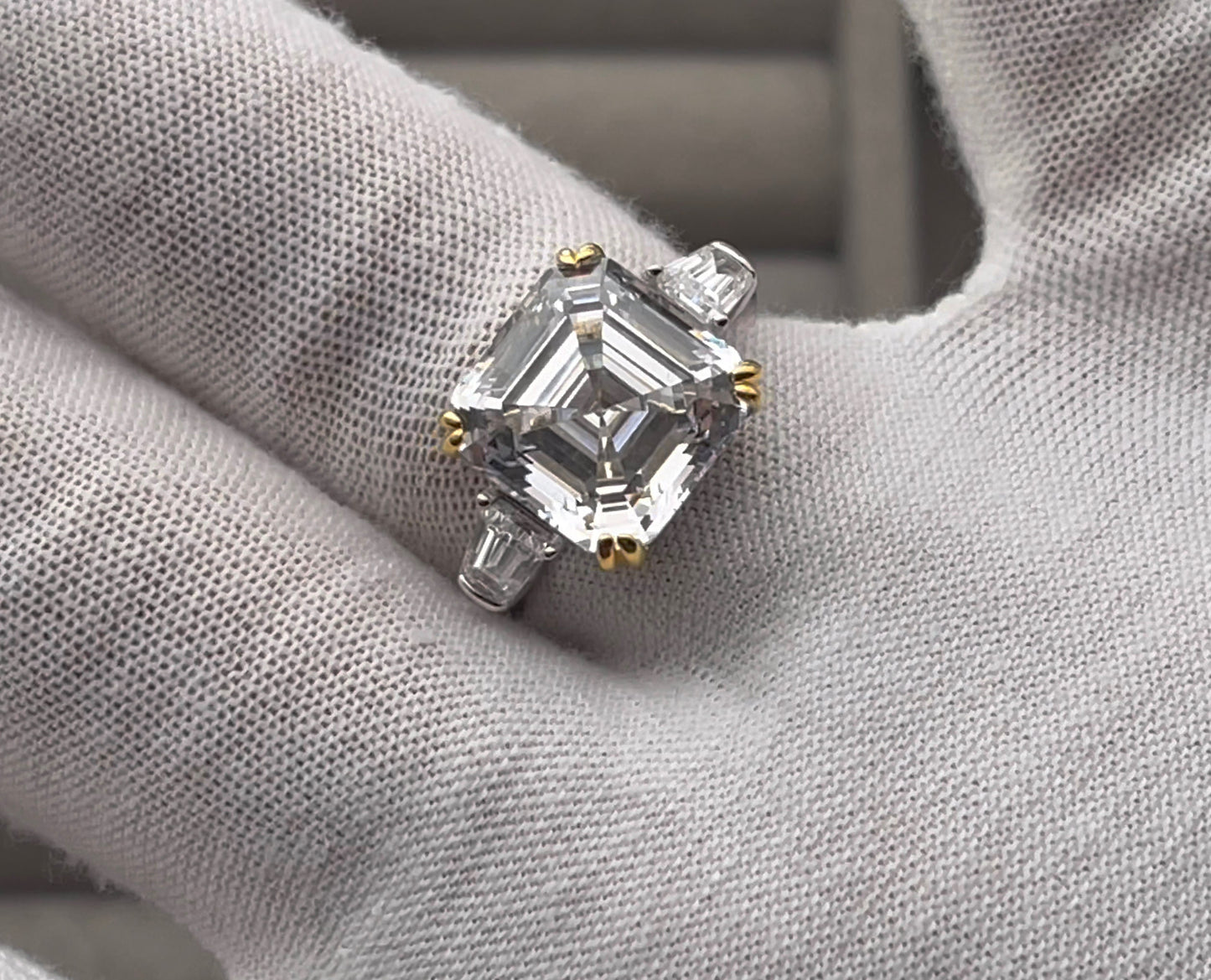 Asscher Diamond Ring