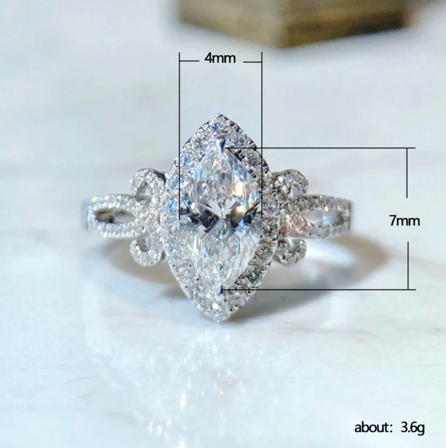 Marquise Wedding Ring | Marquise Diamond Engagement Ring